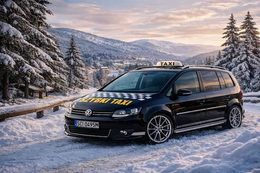 Taxi Brenna zimą